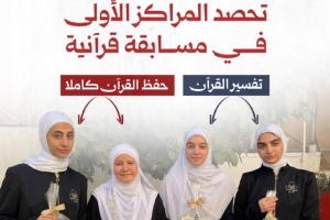 مدرسة مقدسية تحصد المراكز الأولى في مسابقة قرآنية