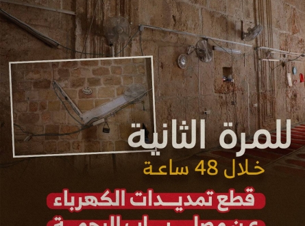 للمرة الثانية خلال يومين.. اقتحام مصلى باب الرحمة