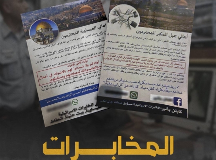 منشورات تهديد باللغة العربية في شوارع القدس المحتلة !