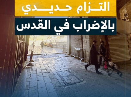 التزام حديدي بالإضراب في القدس