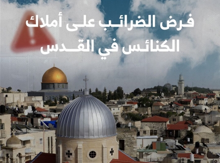 فرض الضرائب على أملاك الكنائس بالقدس