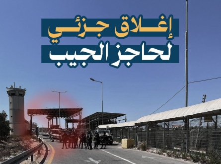 إغلاق جزئي لحاجز الجيب