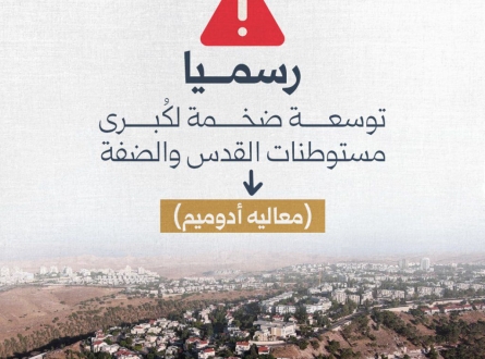 رسميا.. توسعة ضخمة لكبرى مستوطنات القدس والضفة