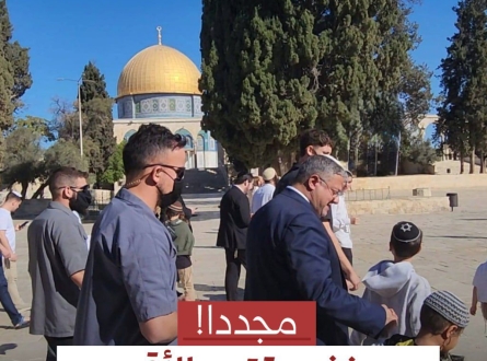 مجددا.. بن غفير يقتحم الأقصى