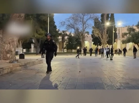 عدسة "القدس البوصلة" توثق ضرب الصحفية المقدسية ألاء الصوص