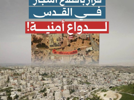 قرار باقتلاع أشجار في القدس لدواع أمنية