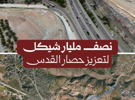 نصف مليار شيكل لتعزيز حصار القدس