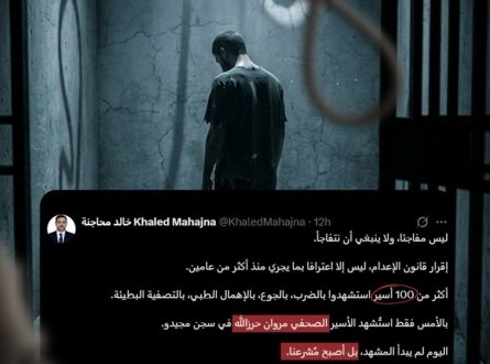 المحامي محاجنة يعلق على قانون إعدام الأسرى