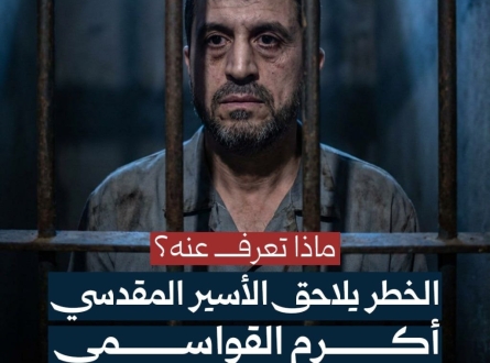 خطر يلاحق الأسير المقدسي أكرم القواسمي