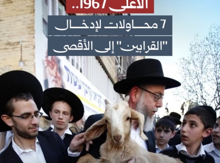 الأعلى 1967.. 7 محاولات لإدخال "القرابين" إلى الأقصى