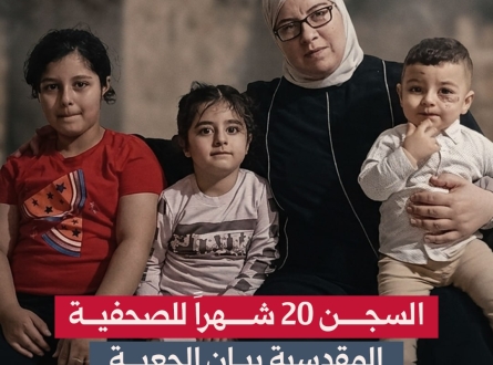 السجن 20 شهراً للصحفية المقدسية بيان الجعبة 