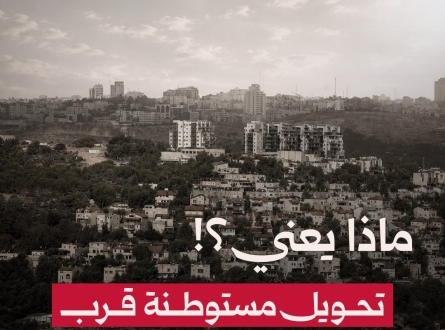 ماذا يعني؟! تحويل مستوطنة قرب القدس إلى مدينة