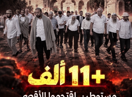 +11 ألف مستوطن اقتحموا الأقصى خلال الأعياد العبرية